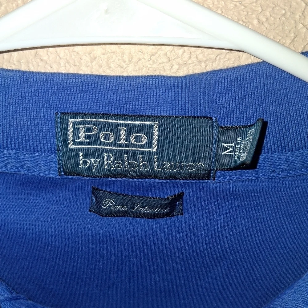 Men’s Royal Blue Polo Ralph Lauren soft touch Pima Interlock polo M